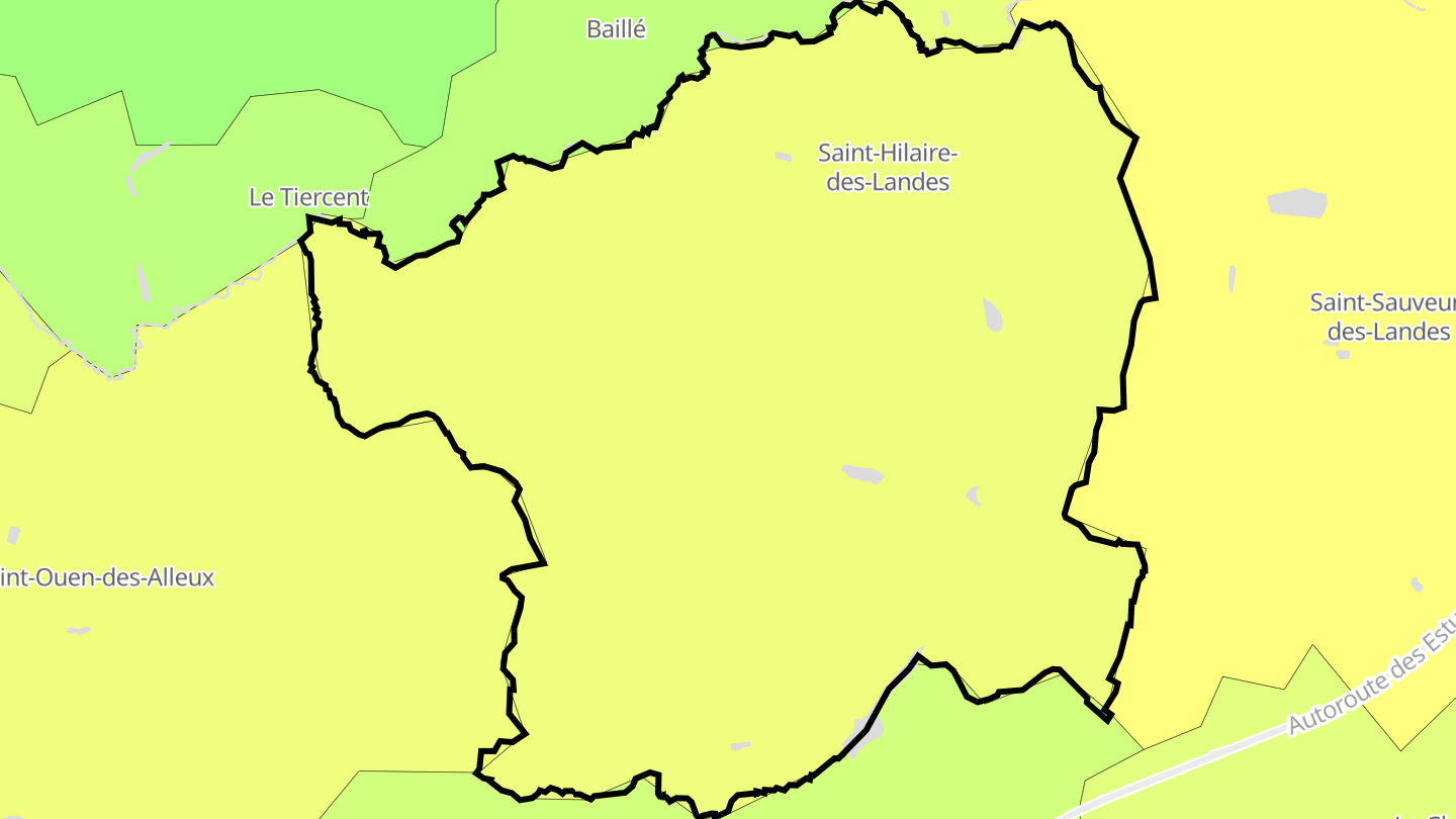 Carte des prix de l'immobilier Saint-Hilaire-des-Landes