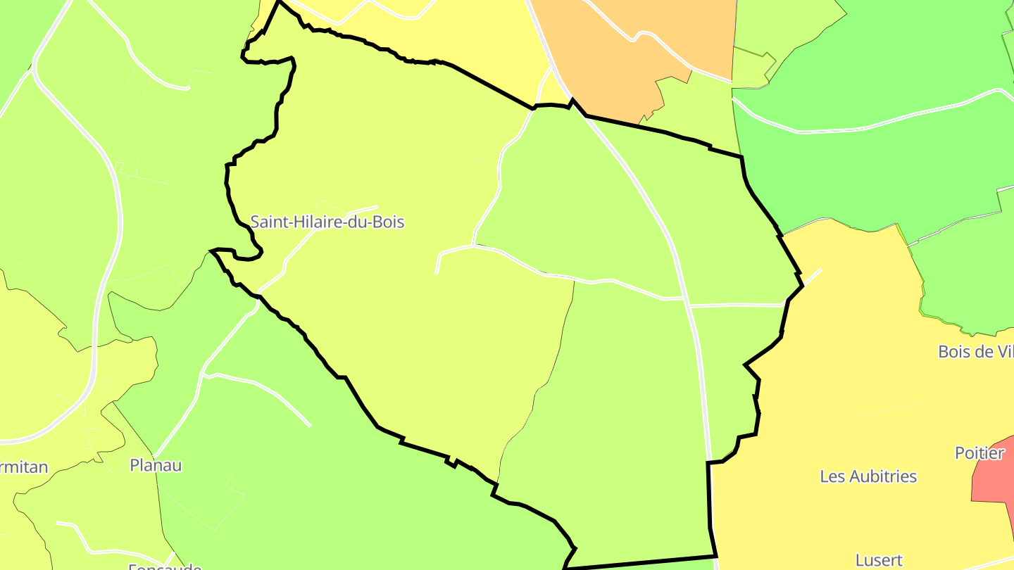 Carte des prix de l'immobilier Saint-Hilaire-du-Bois