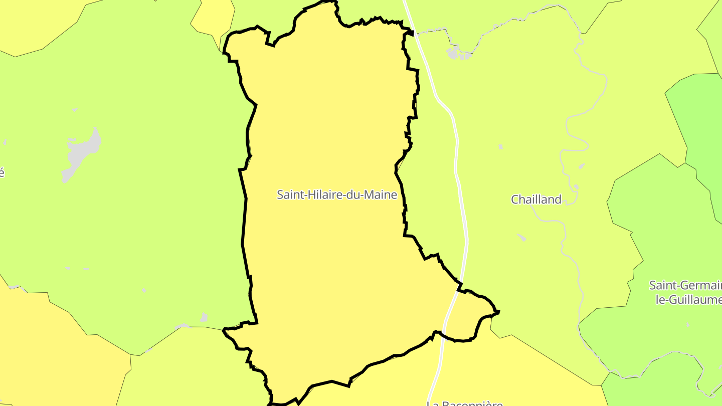 Carte des prix de l'immobilier Saint-Hilaire-du-Maine