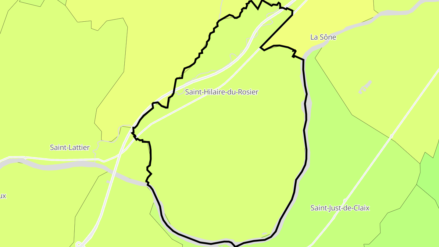 Carte des prix de l'immobilier Saint-Hilaire-du-Rosier