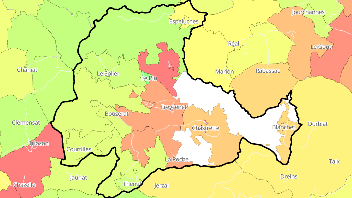Carte des prix de l'immobilier Saint-Hilaire