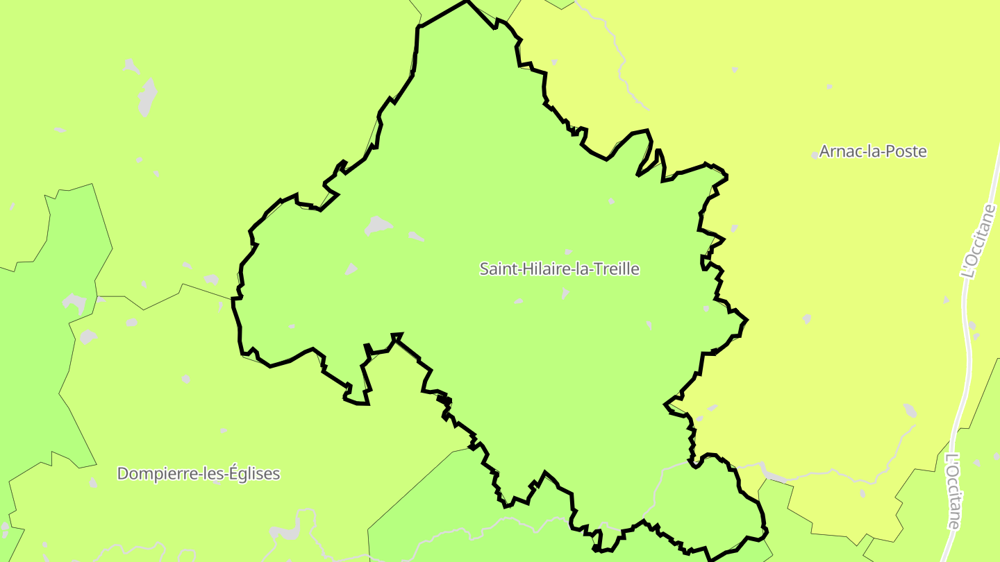 Carte des prix de l'immobilier Saint-Hilaire-la-Treille