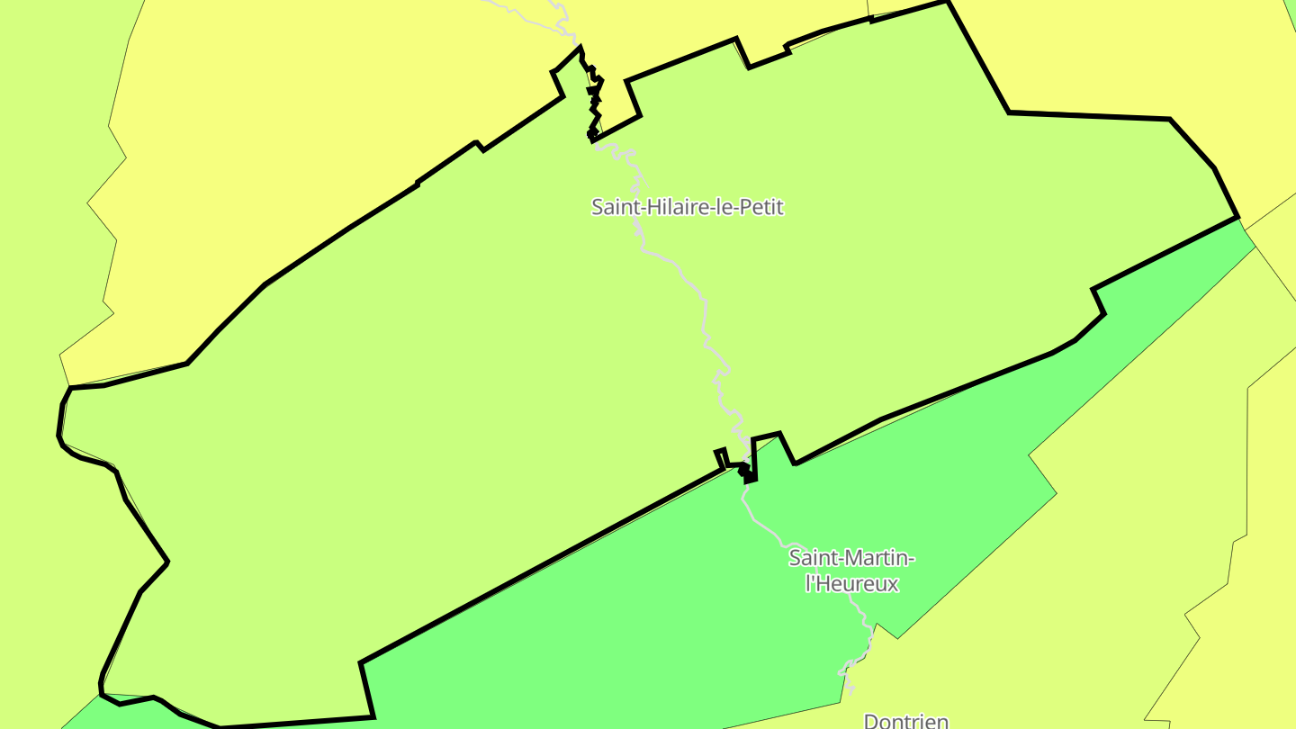 Carte des prix de l'immobilier Saint-Hilaire-le-Petit