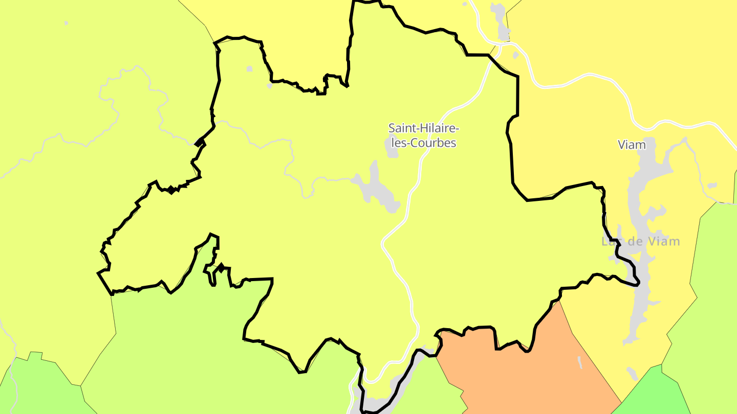 Carte des prix de l'immobilier Saint-Hilaire-les-Courbes