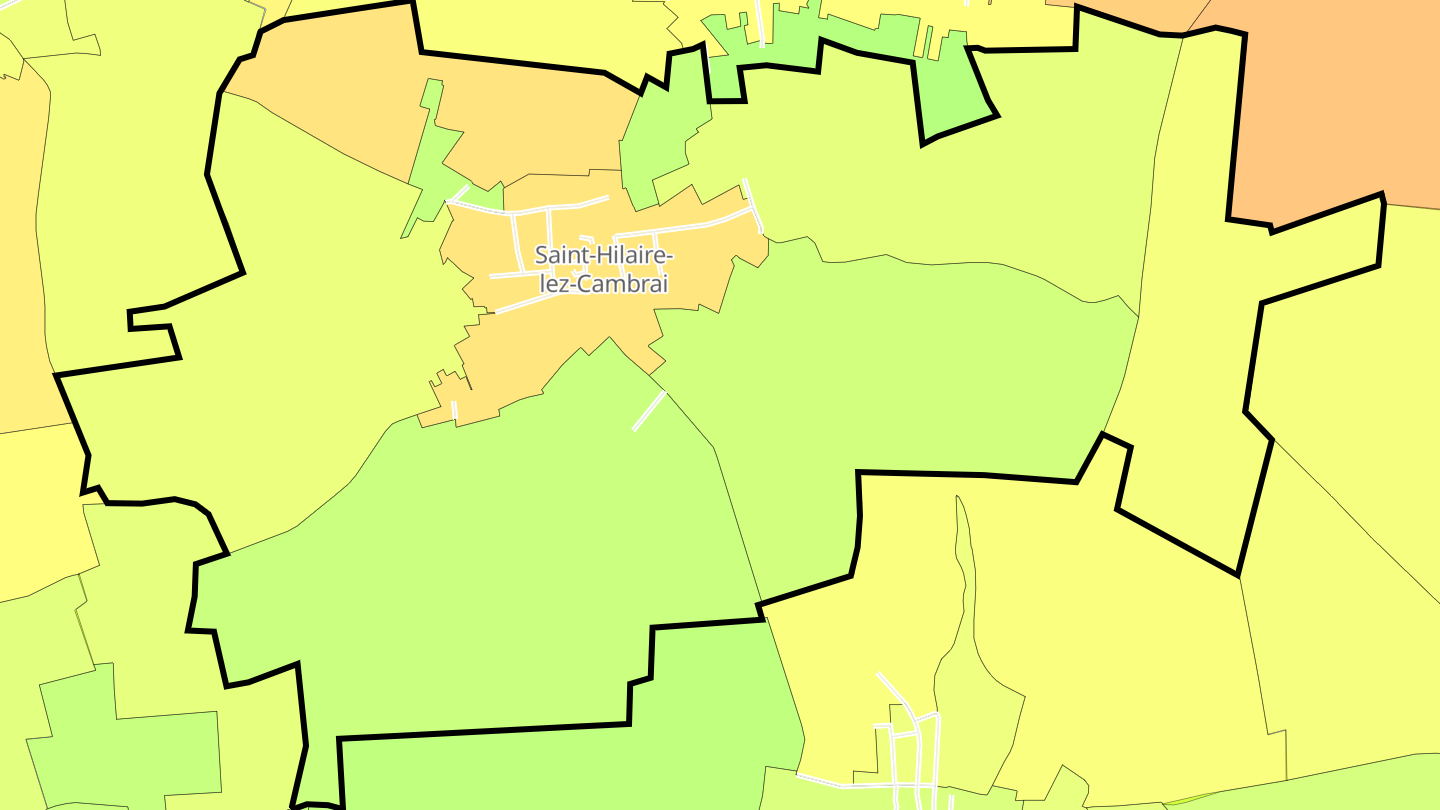 Carte des prix de l'immobilier Saint-Hilaire-lez-Cambrai