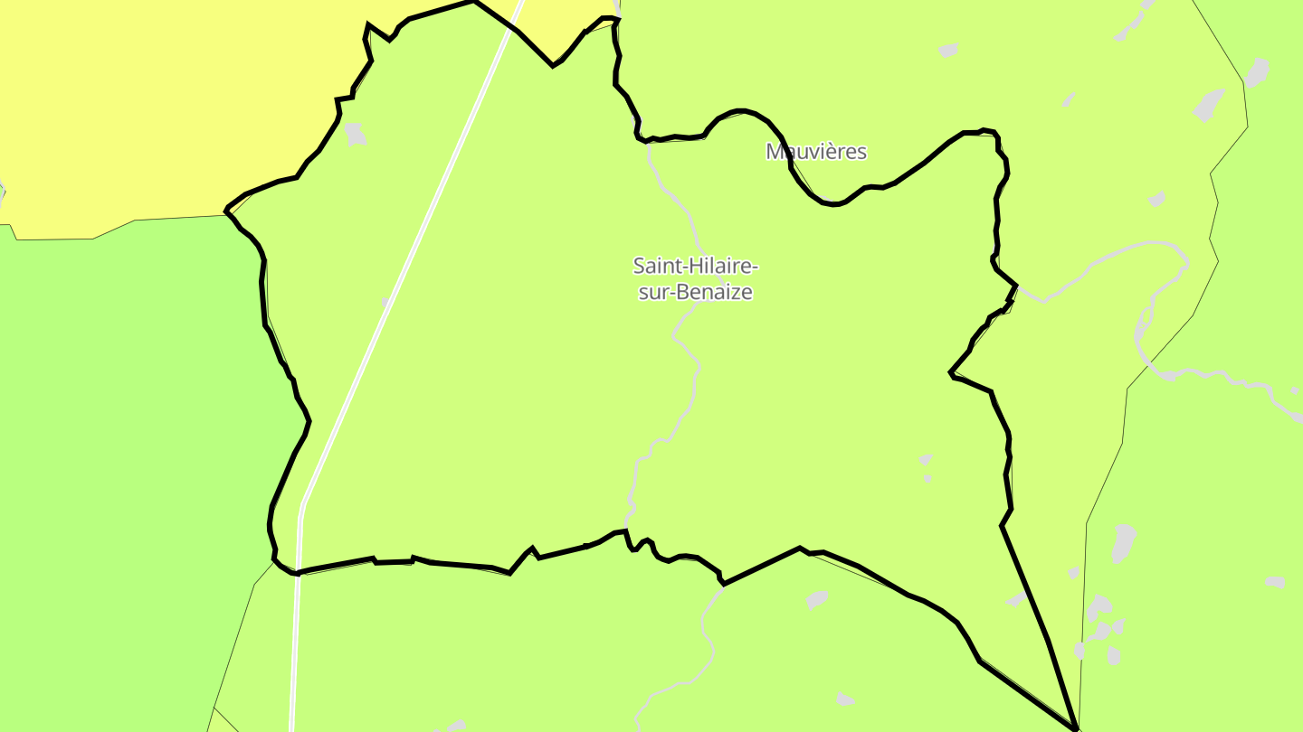 Carte des prix de l'immobilier Saint-Hilaire-sur-Benaize