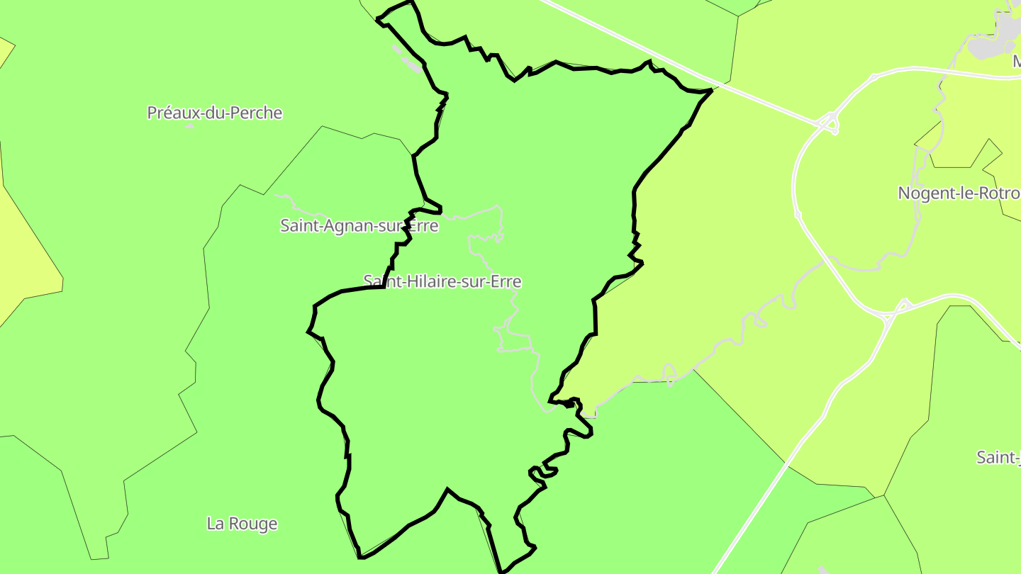 Carte des prix de l'immobilier Saint-Hilaire-sur-Erre