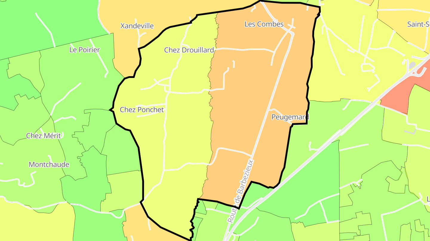 Carte des prix de l'immobilier Saint-Hilaire