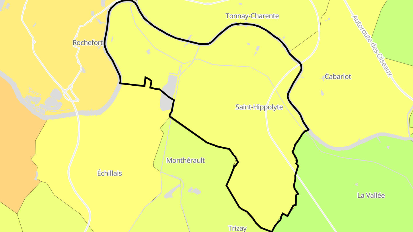 Carte des prix de l'immobilier Saint-Hippolyte