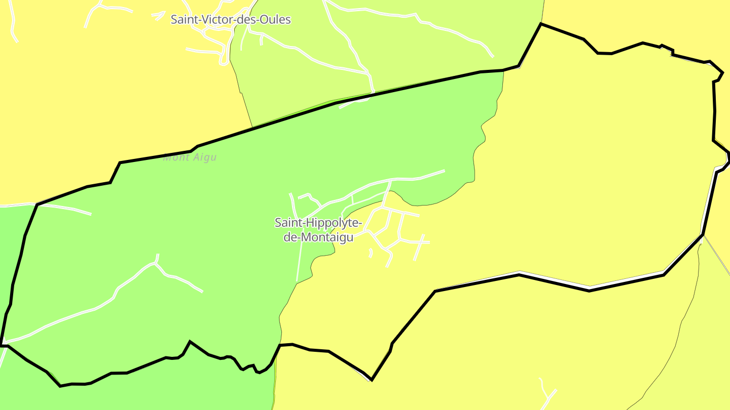 Carte des prix de l'immobilier Saint-Hippolyte-de-Montaigu