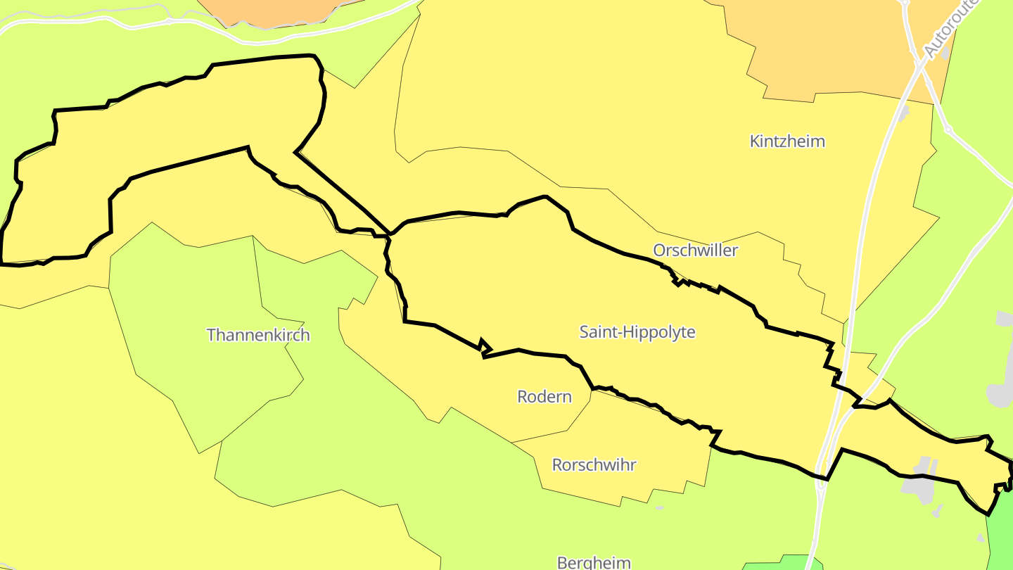Carte des prix de l'immobilier Saint-Hippolyte