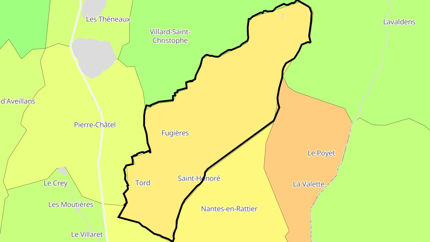 Carte des prix de l'immobilier Saint-Honoré