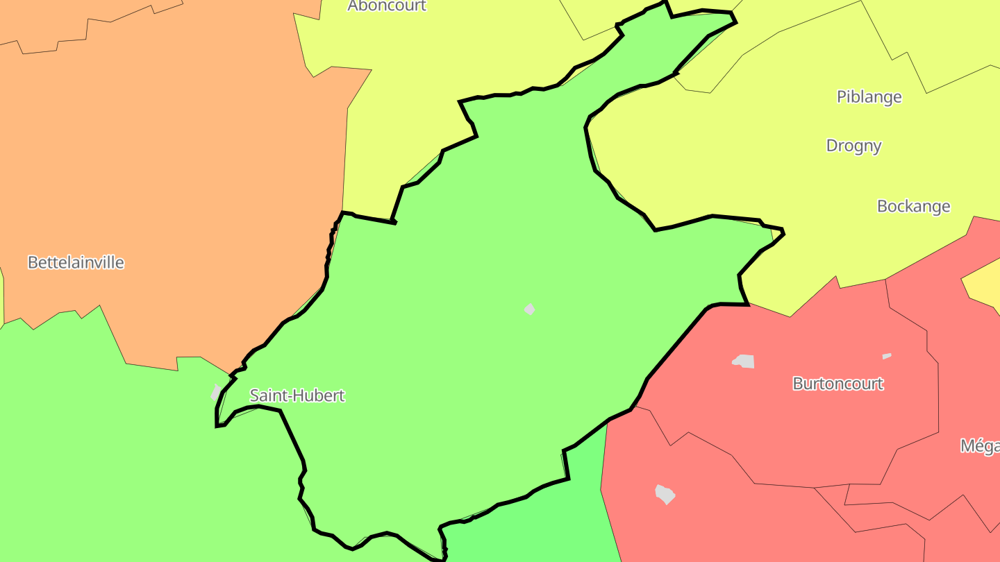 Carte des prix de l'immobilier Saint-Hubert