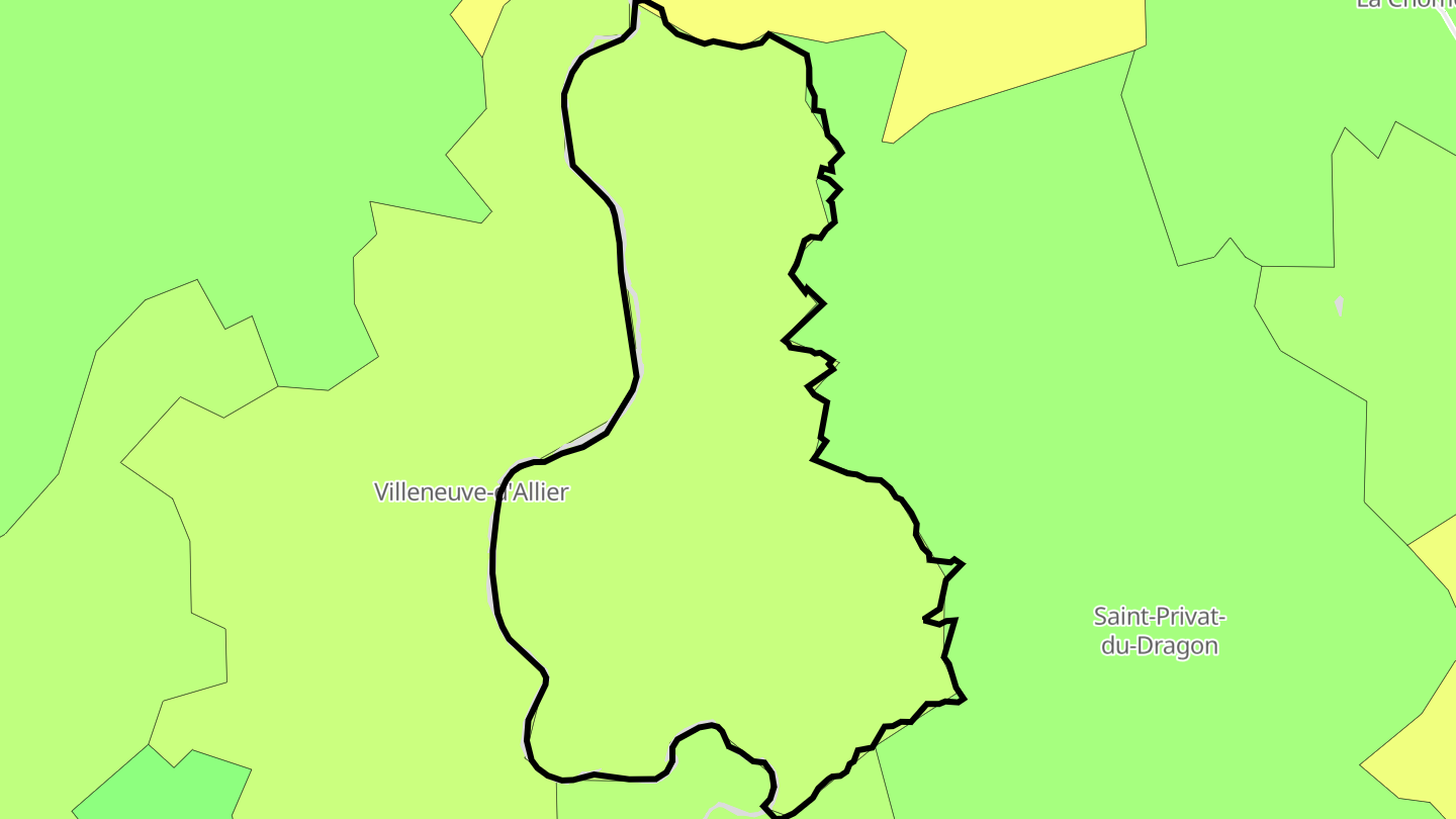 Carte des prix de l'immobilier Saint-Ilpize