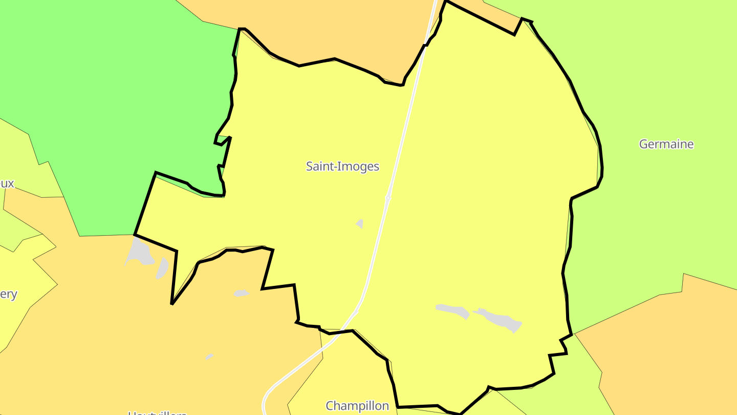 Carte des prix de l'immobilier Saint-Imoges