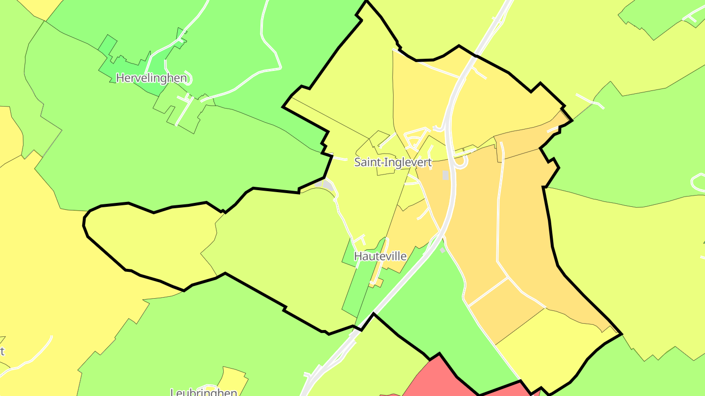 Carte des prix de l'immobilier Saint-Inglevert