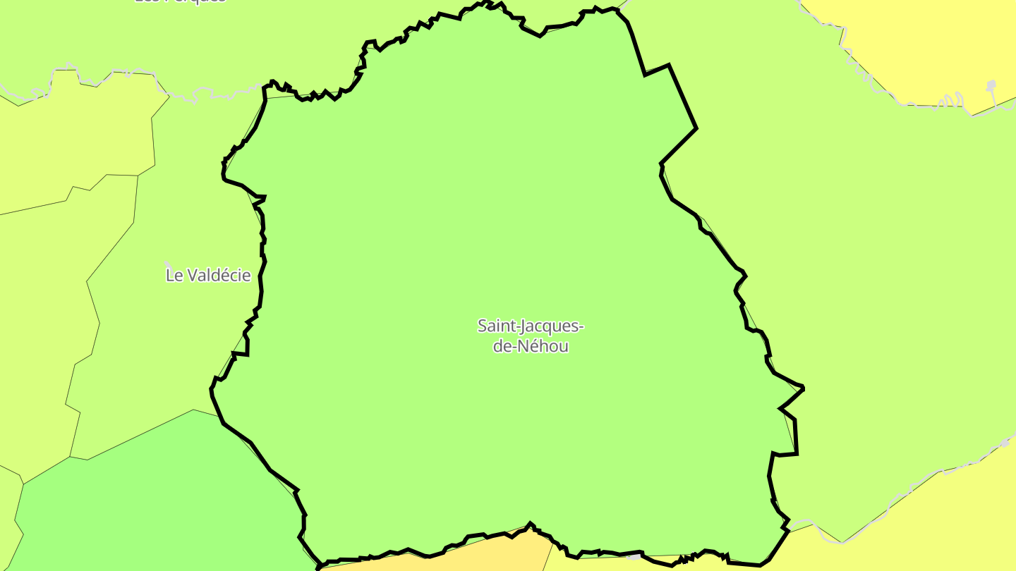 Carte des prix de l'immobilier Saint-Jacques-de-Néhou