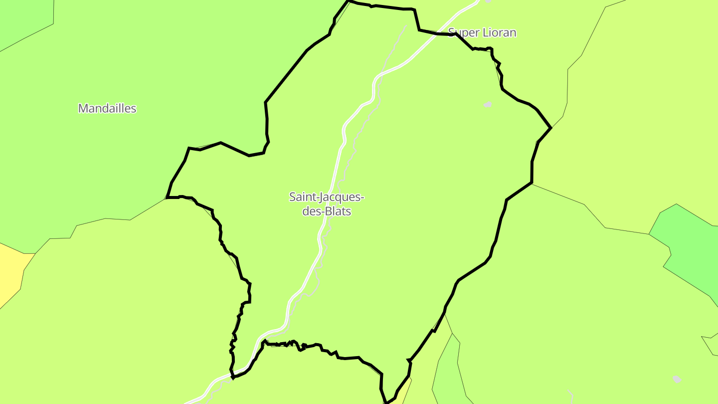 Carte des prix de l'immobilier Saint-Jacques-des-Blats