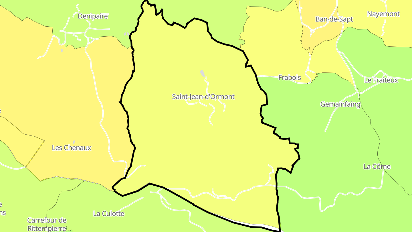 Carte des prix de l'immobilier Saint-Jean-d'Ormont