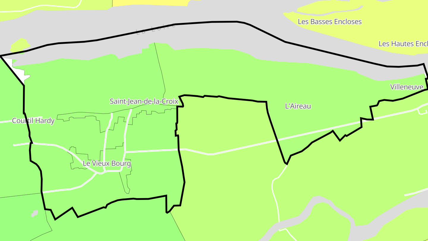 Carte des prix de l'immobilier Saint-Jean-de-la-Croix