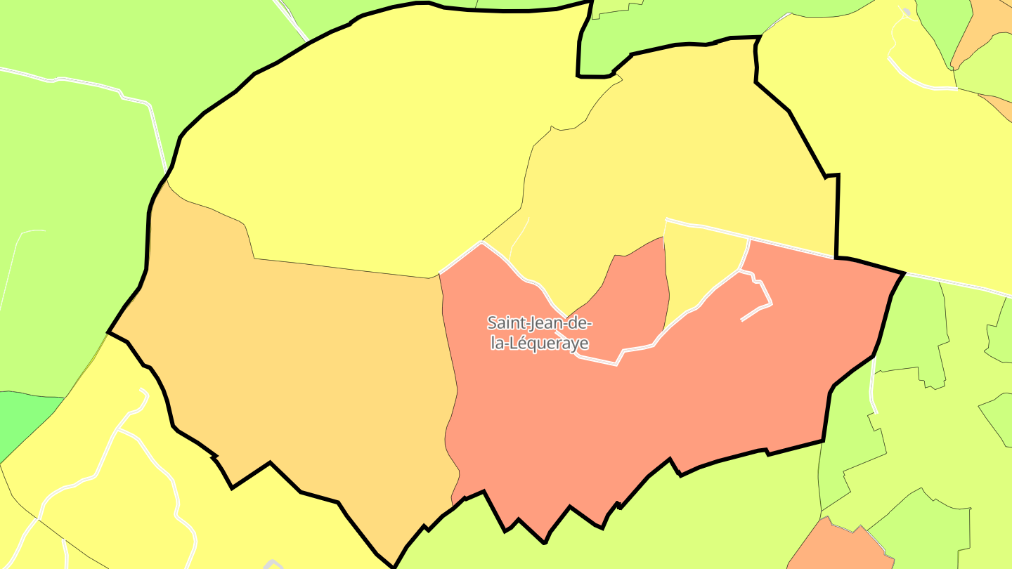 Carte des prix de l'immobilier Saint-Jean-de-la-Léqueraye