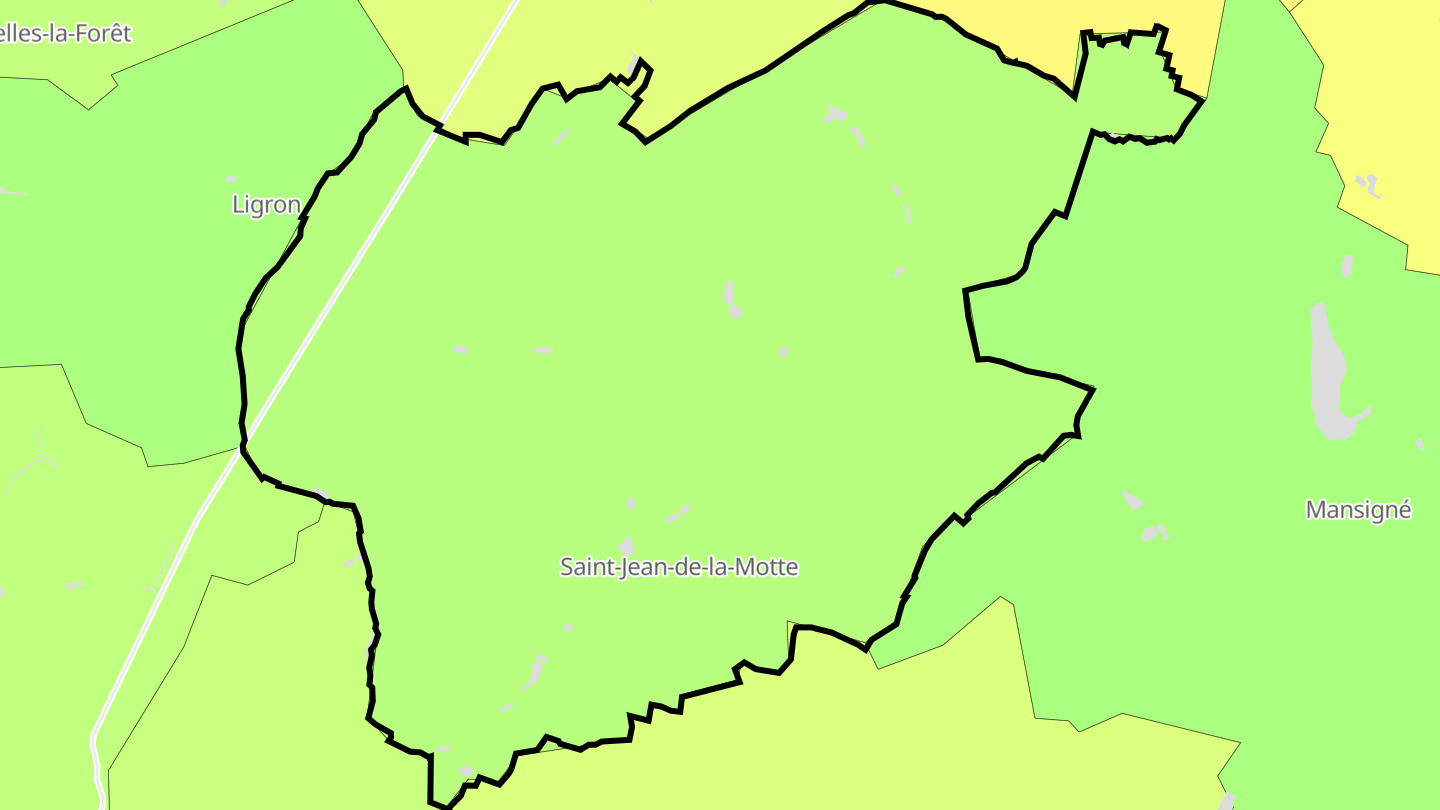 Carte des prix de l'immobilier Saint-Jean-de-la-Motte