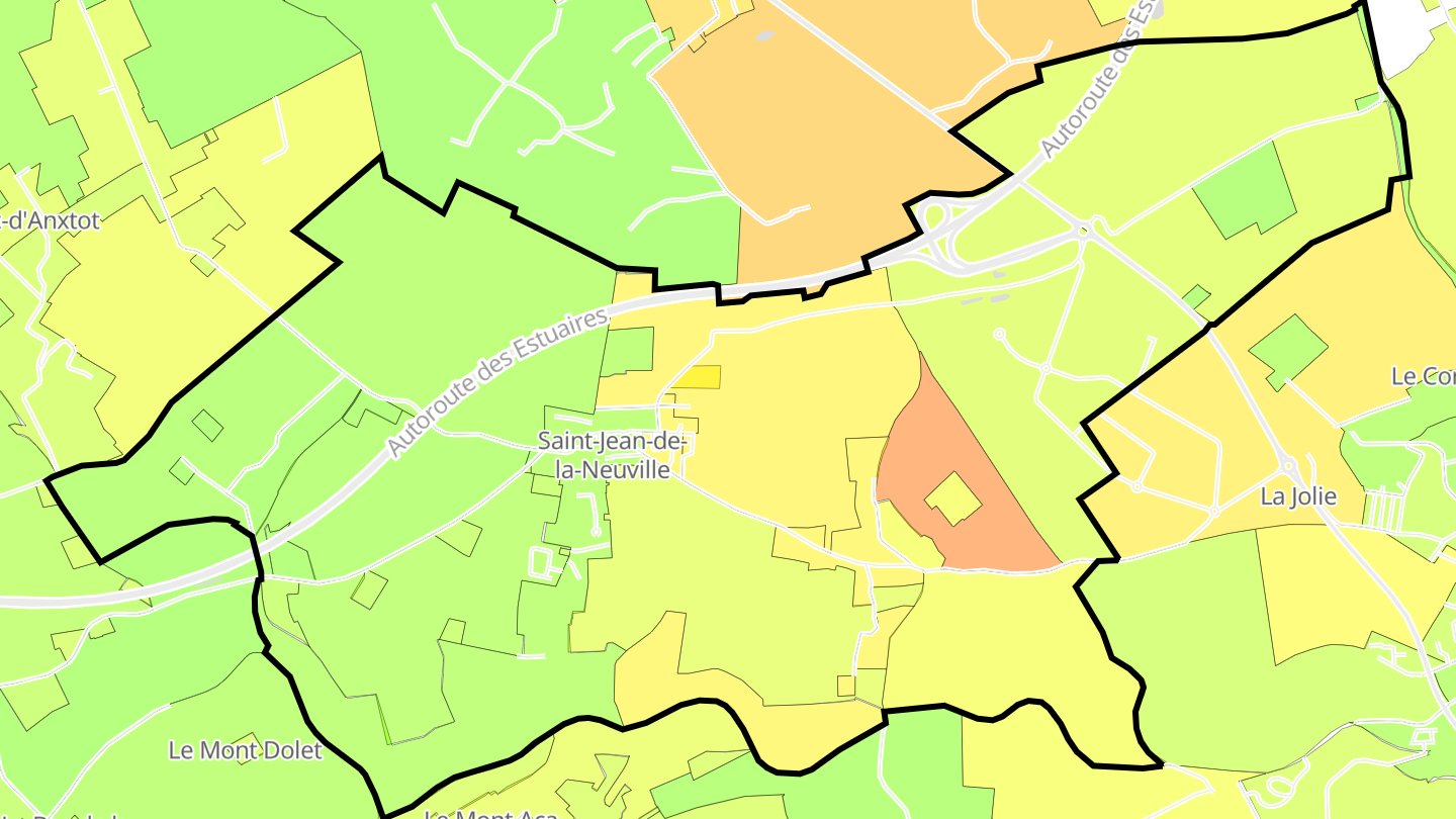 Carte des prix de l'immobilier Saint-Jean-de-la-Neuville