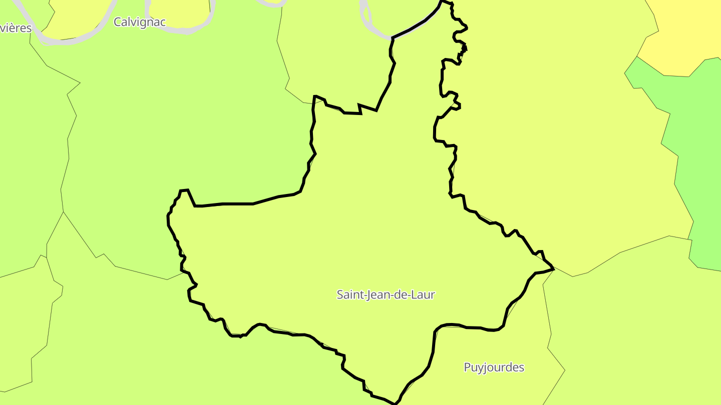 Carte des prix de l'immobilier Saint-Jean-de-Laur
