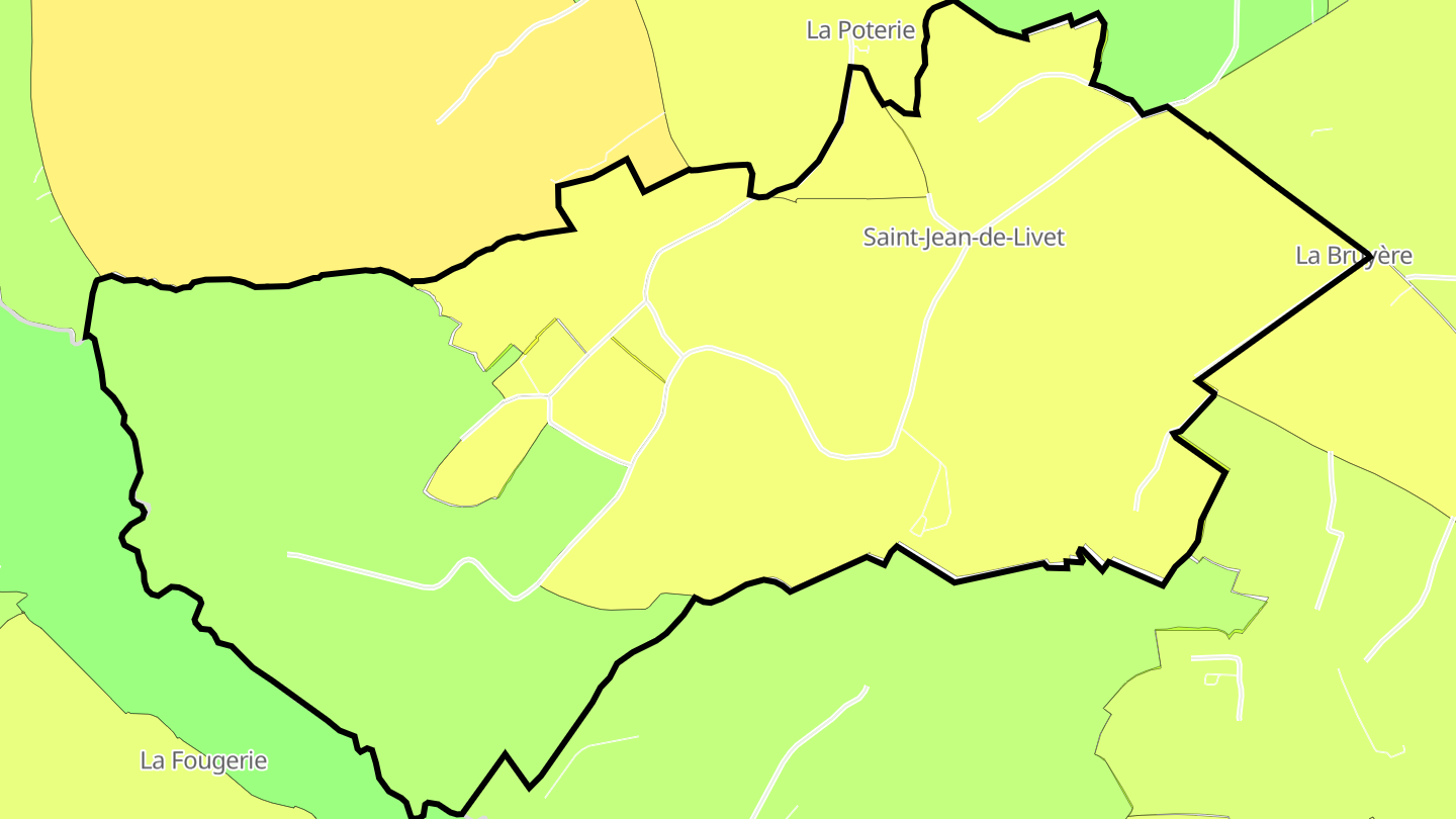 Carte des prix de l'immobilier Saint-Jean-de-Livet