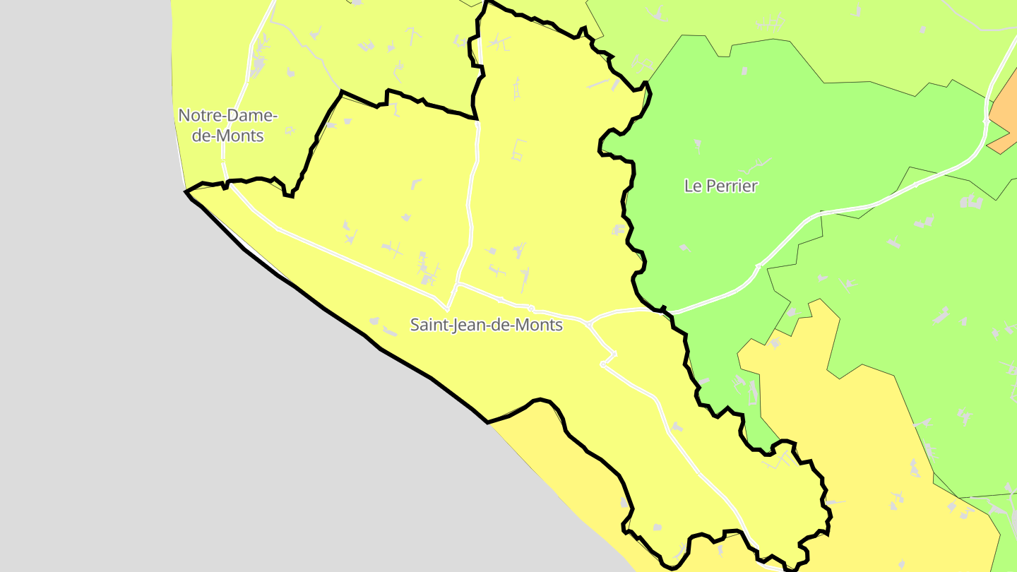 Carte des prix de l'immobilier Saint-Jean-de-Monts