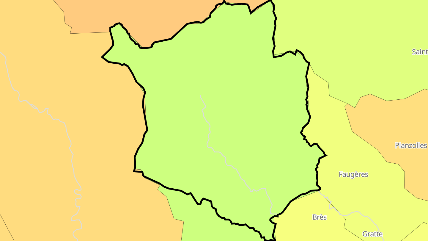 Carte des prix de l'immobilier Saint-Jean-de-Pourcharesse