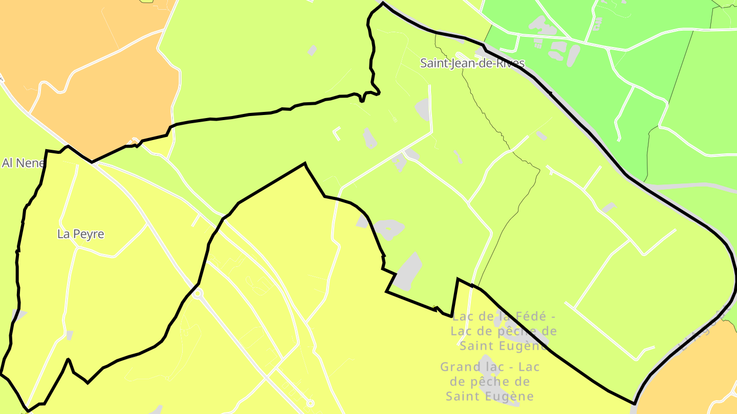 Carte des prix de l'immobilier Saint-Jean-de-Rives