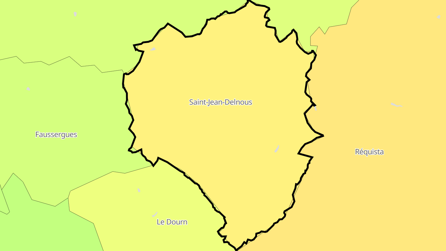 Carte des prix de l'immobilier Saint-Jean-Delnous