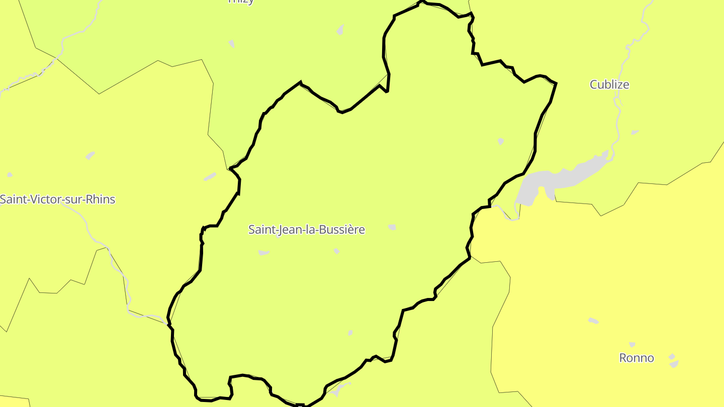 Carte des prix de l'immobilier Saint-Jean-la-Bussière