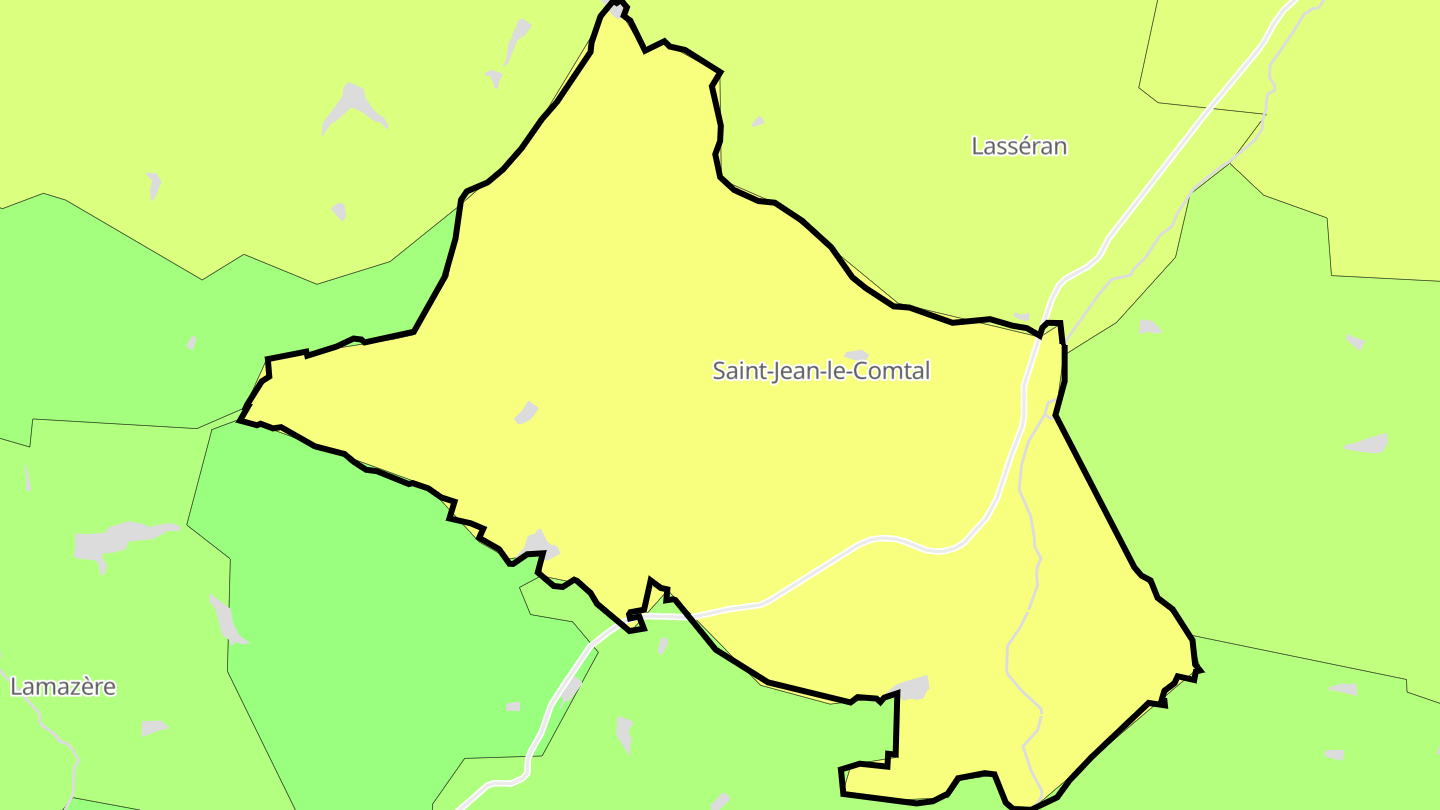 Carte des prix de l'immobilier Saint-Jean-le-Comtal