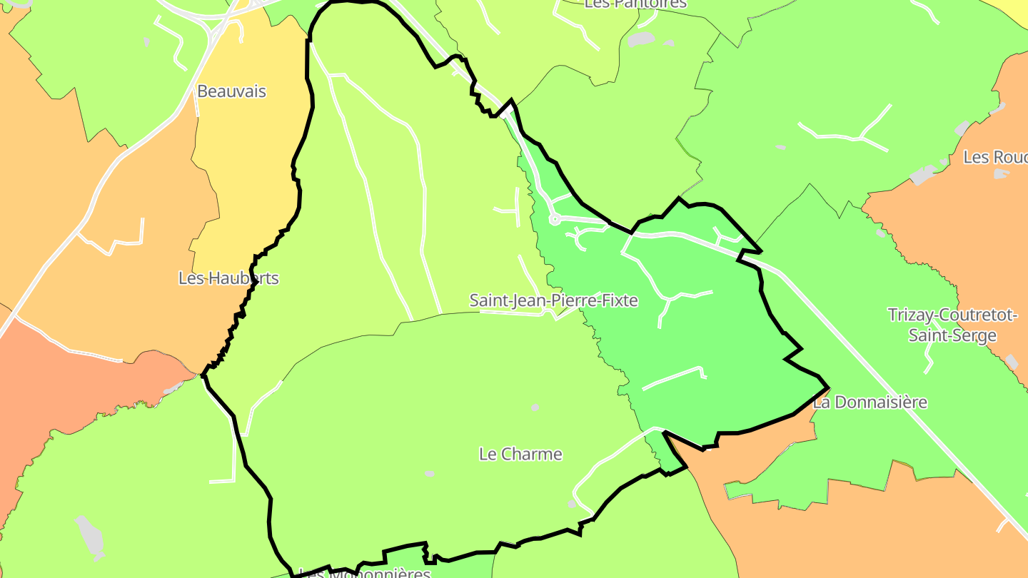 Carte des prix de l'immobilier Saint-Jean-Pierre-Fixte