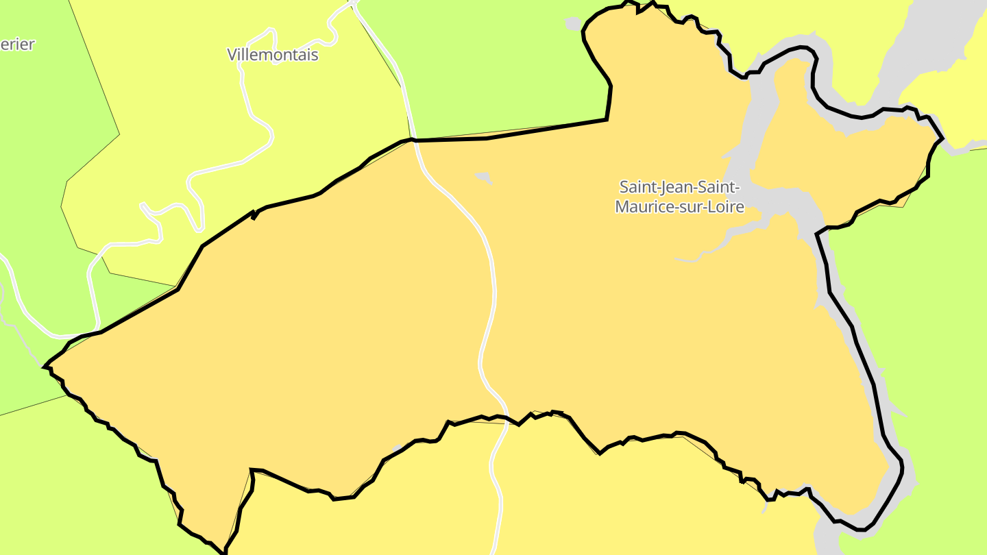 Carte des prix de l'immobilier Saint-Jean-Saint-Maurice-sur-Loire