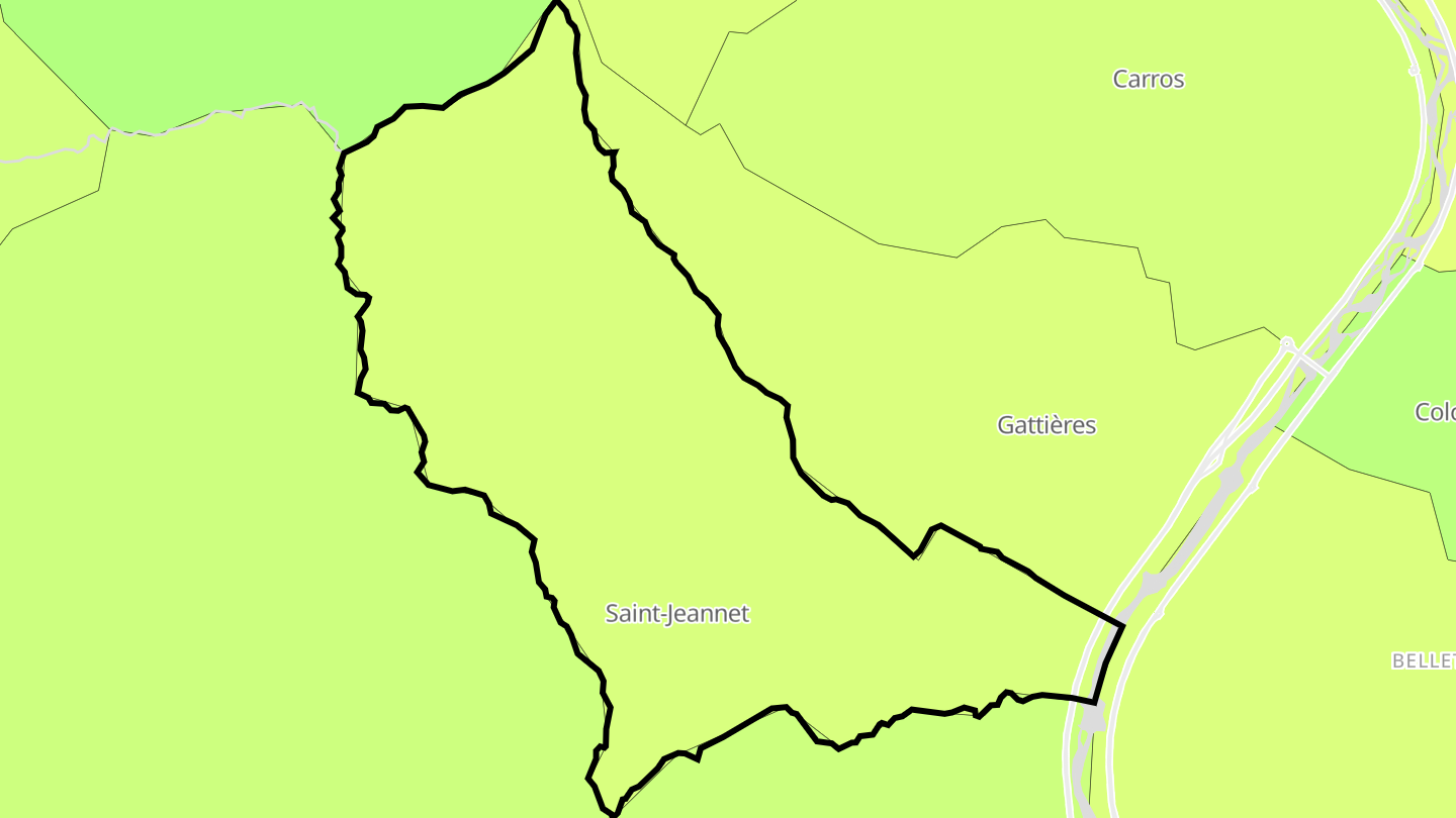 Carte des prix de l'immobilier Saint-Jeannet