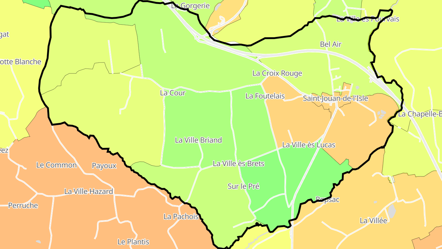 Carte des prix de l'immobilier Saint-Jouan-de-l'Isle