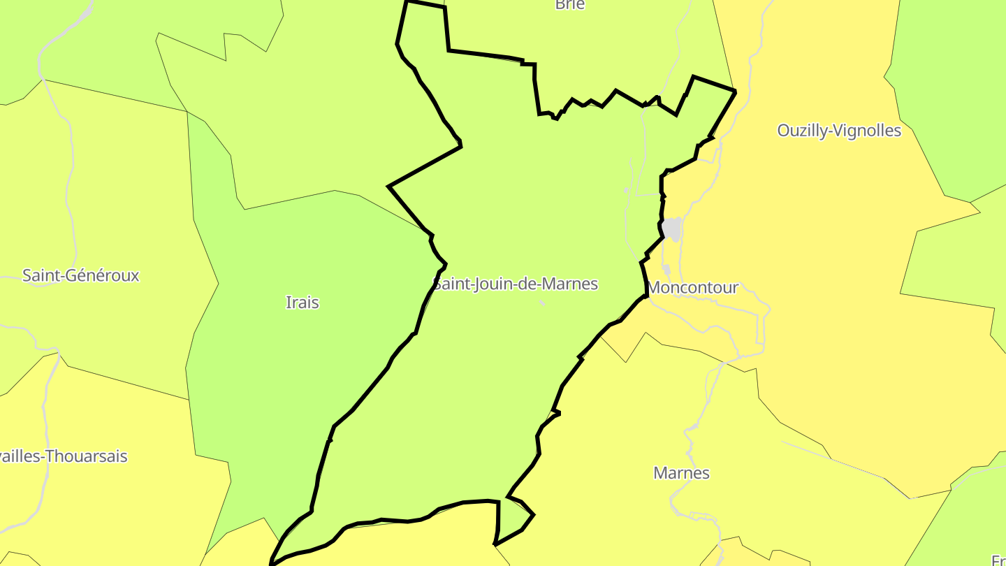 Carte des prix de l'immobilier Saint-Jouin-de-Marnes