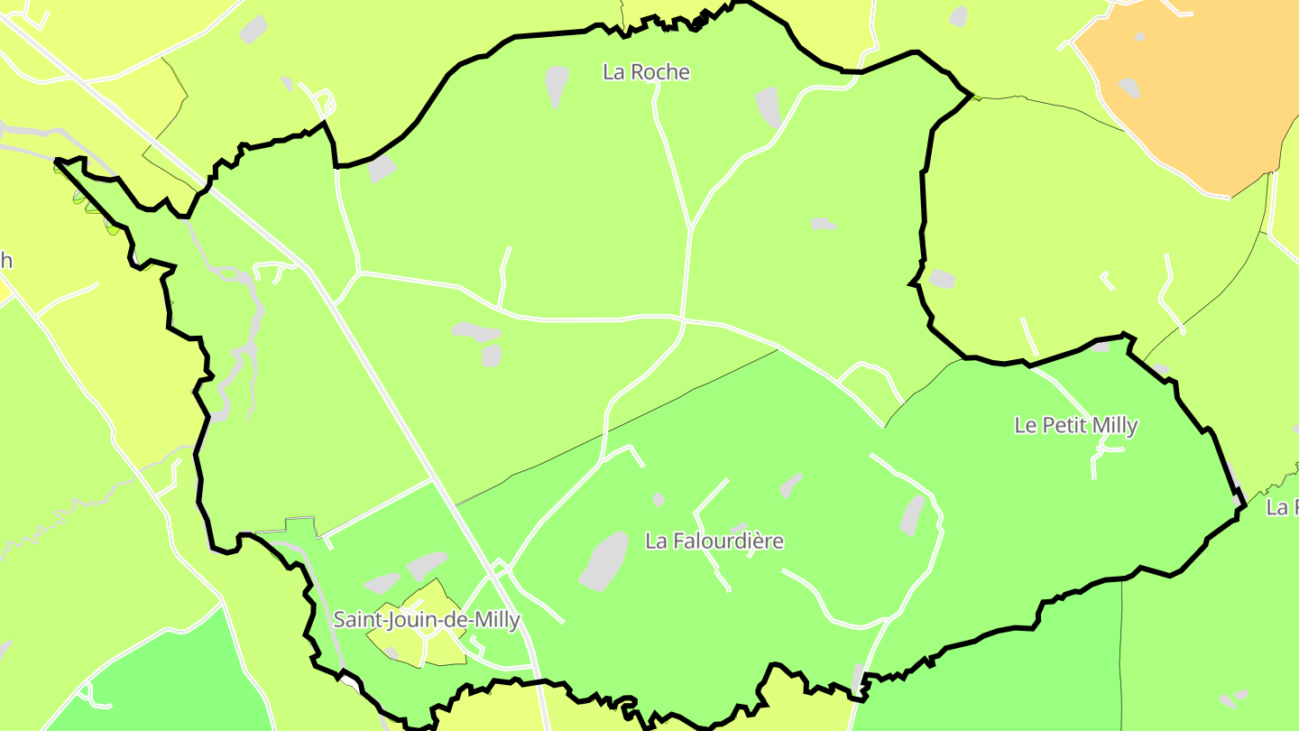Carte des prix de l'immobilier Saint-Jouin-de-Milly