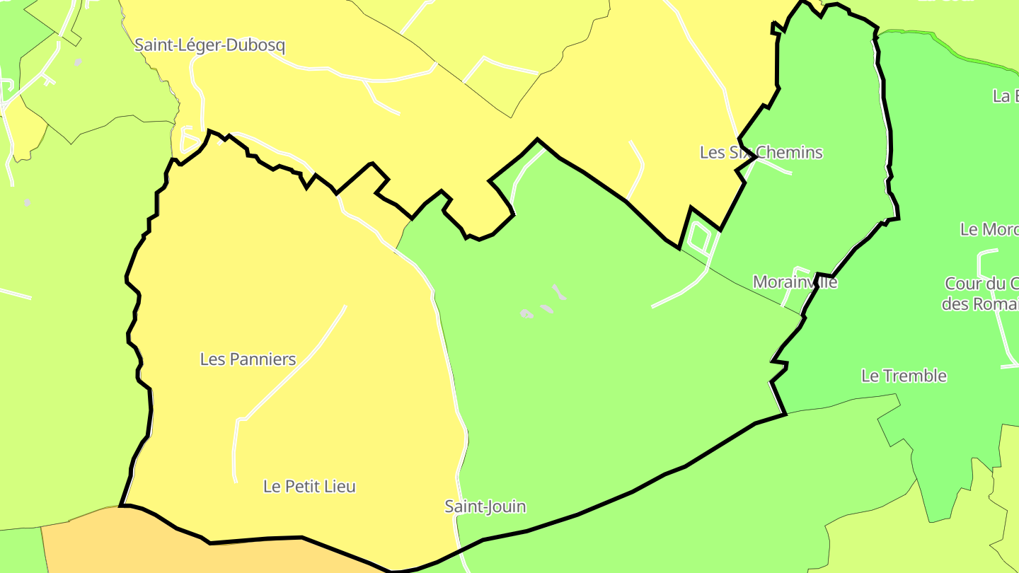 Carte des prix de l'immobilier Saint-Jouin