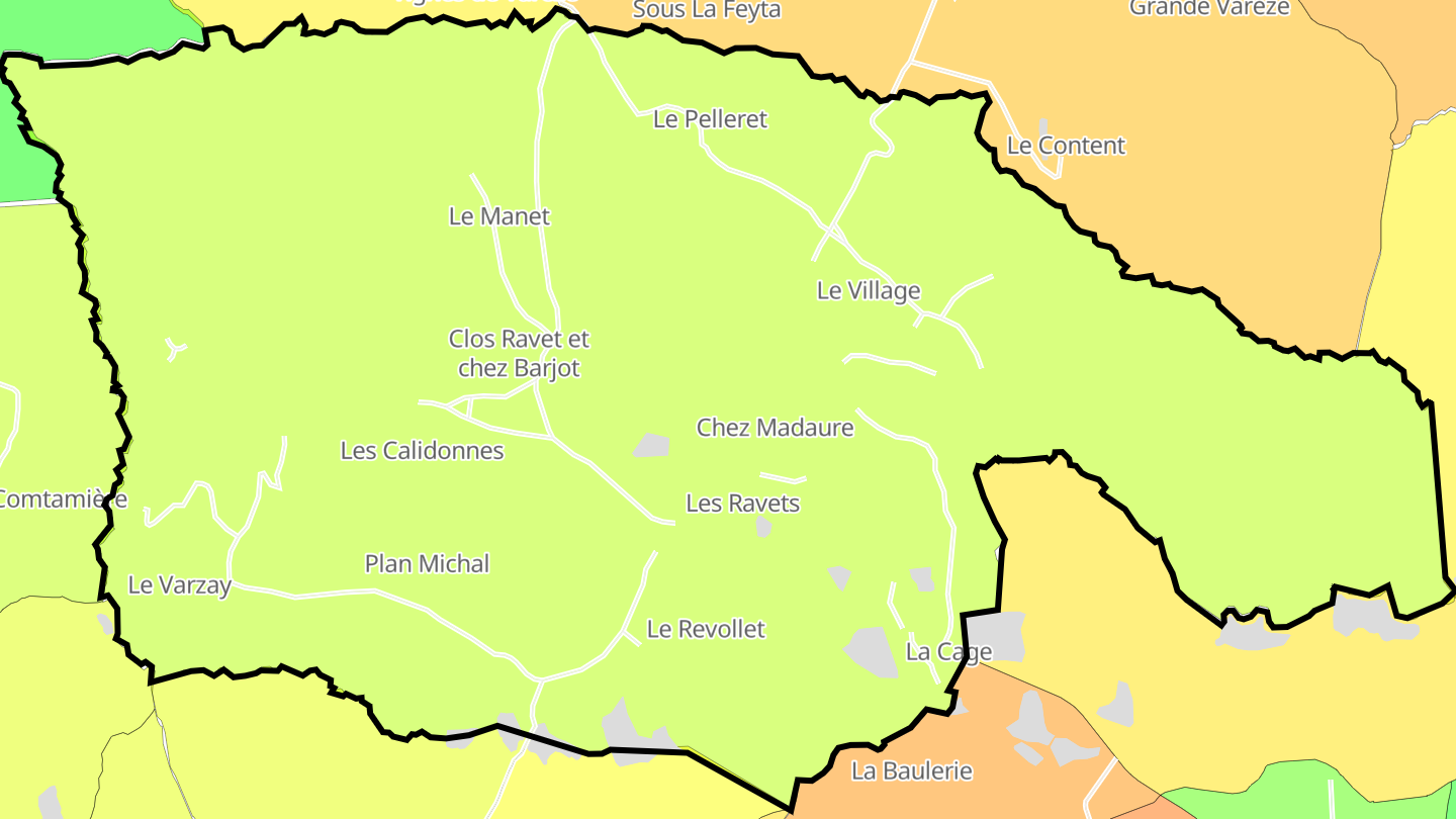 Carte des prix de l'immobilier Saint-Julien-de-l'Herms