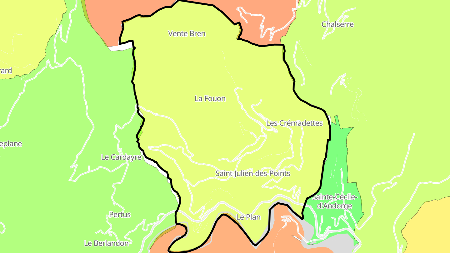 Carte des prix de l'immobilier Saint-Julien-des-Points
