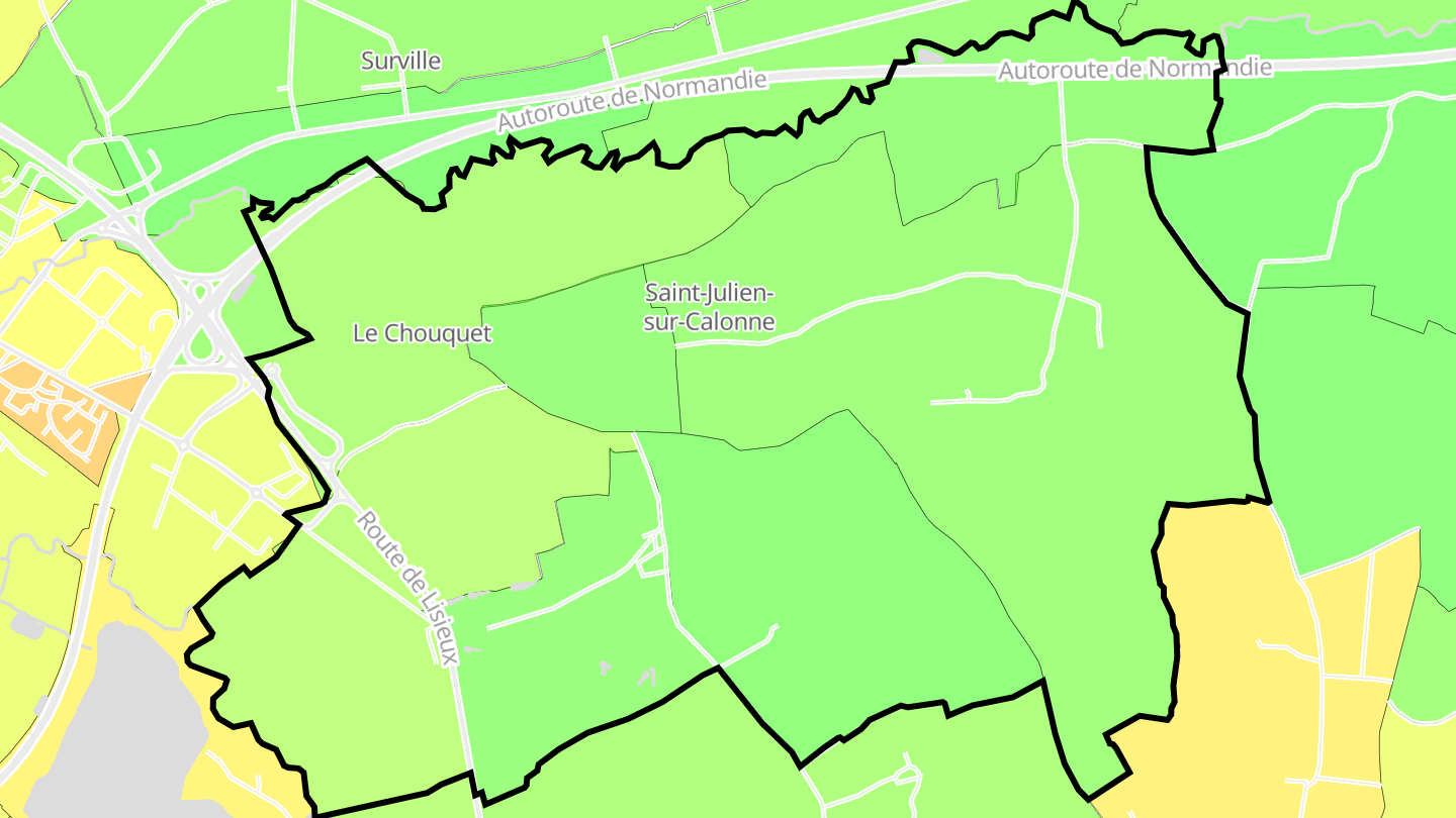 Carte des prix de l'immobilier Saint-Julien-sur-Calonne