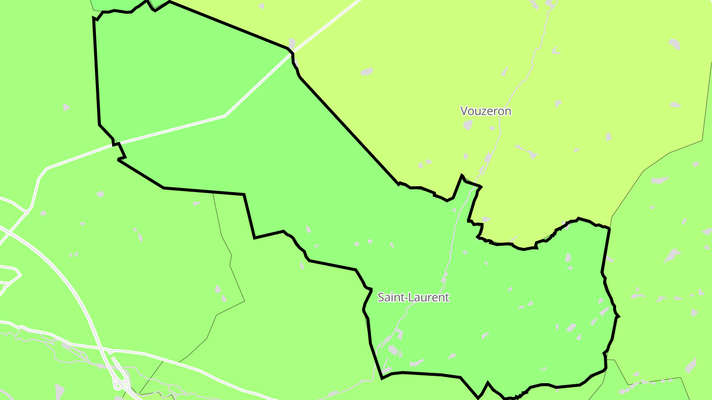 Carte des prix de l'immobilier Saint-Laurent