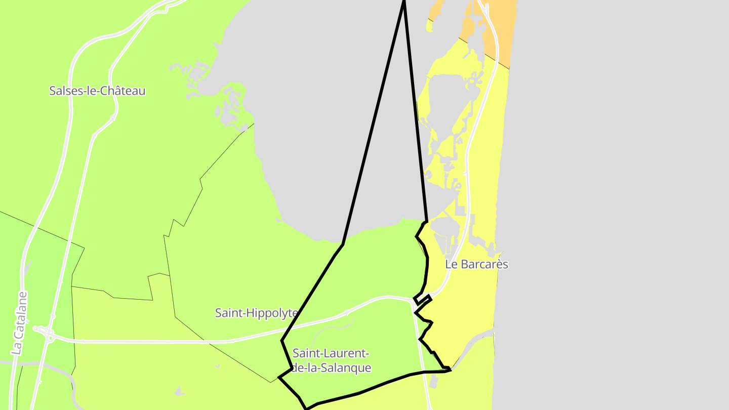 Carte des prix de l'immobilier Saint-Laurent-de-la-Salanque