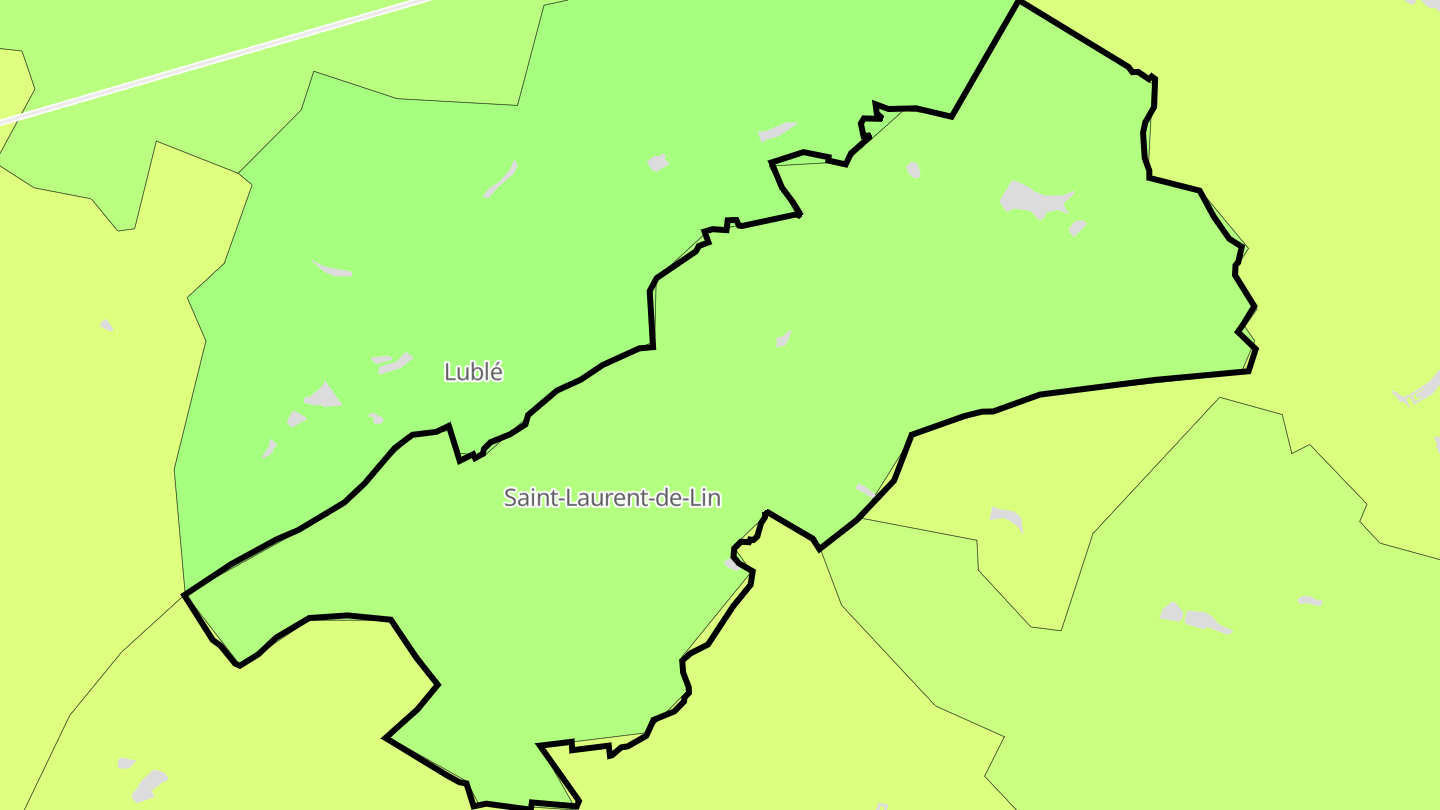 Carte des prix de l'immobilier Saint-Laurent-de-Lin