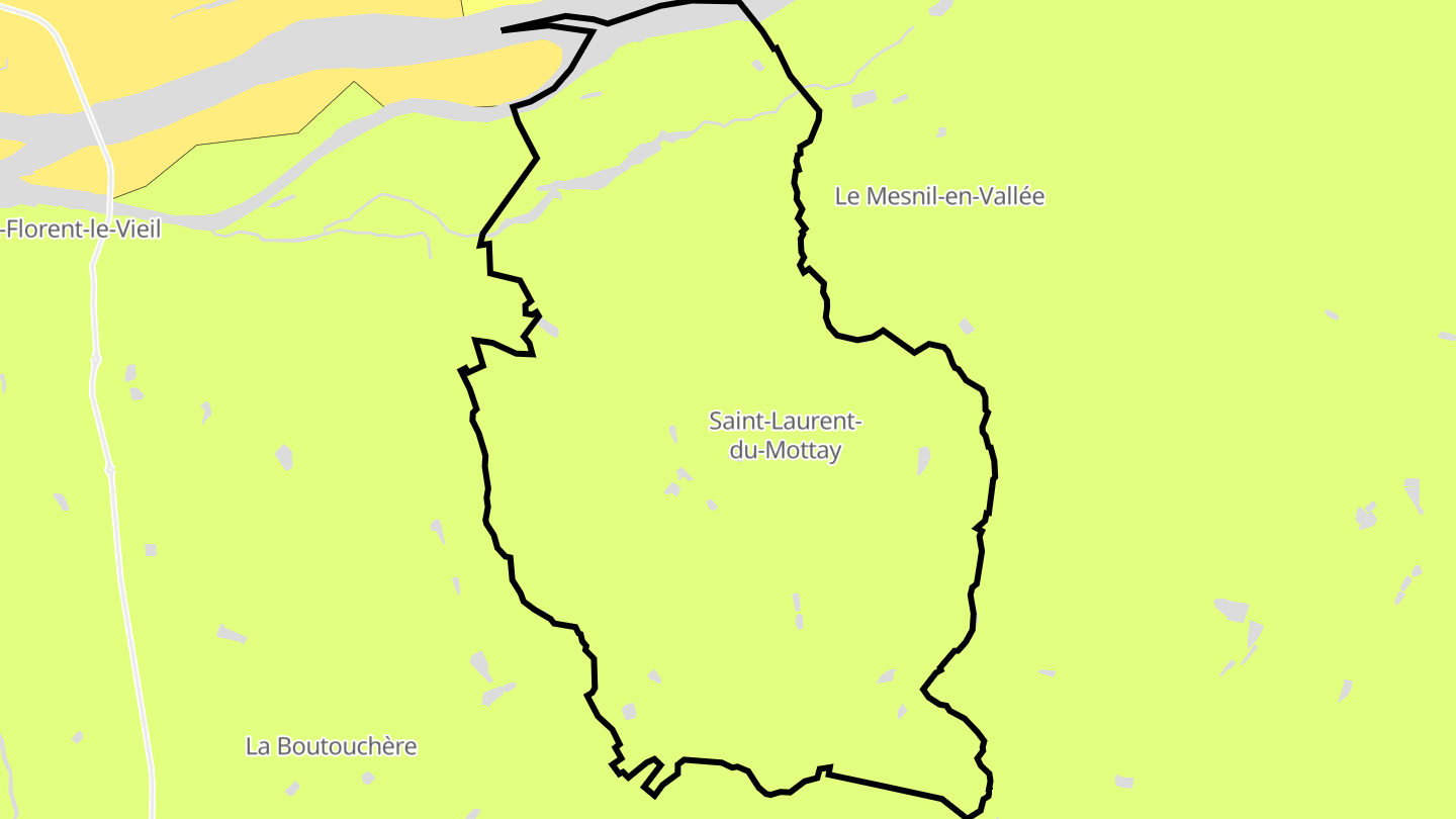 Carte des prix de l'immobilier Saint-Laurent-du-Mottay