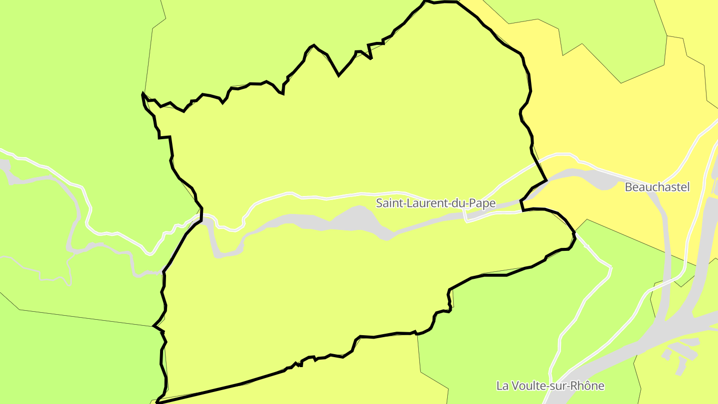 Carte des prix de l'immobilier Saint-Laurent-du-Pape